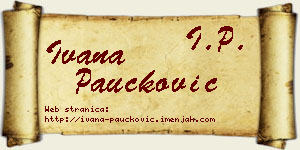 Ivana Paučković vizit kartica